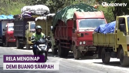 Sopir Rela Menginap Demi Buang Sampah ke TPA Suwung Bali