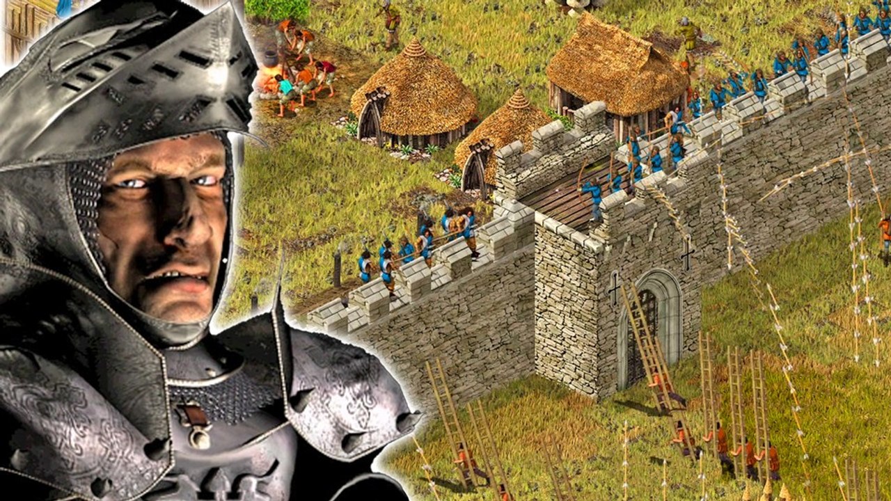 Belagerung in stronghold: definitive edition - wir wehren reihenweise gegner ab