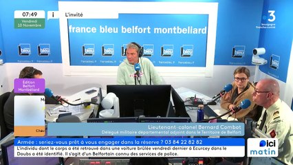 Le lieutenant-colonel Bernard Combot, délégué militaire départemental adjoint dans le Territoire de Belfort