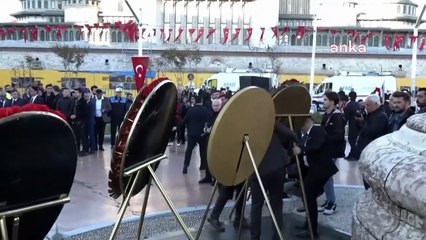 İSTANBUL-TAKSİM MEYDANI'NDA ATATÜRK'Ü ANMA TÖRENİ