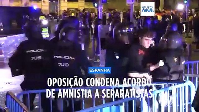 Oposição condena acordo de Sánchez e Puigdemont sobre amnistia a separatistas catalães