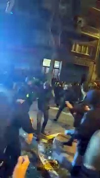 Los disturbios tras la manifestación pacífica de anoche en Madrid dejan 24 radicales detenidos y 7 policías heridos