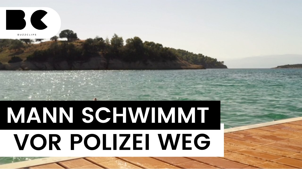 Kurios: einbrecher wollte vor polizei wegschwimmen