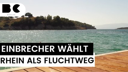 Einbrecher flüchtet vor Polizei - in den Rhein