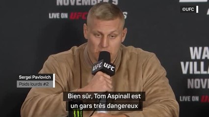 UFC 295 - Pavlovich : "Aspinall est un gars très dangereux"