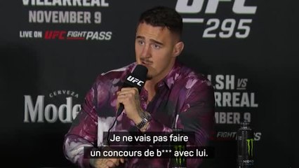 FC 295 - Aspinall : "Je ne vais pas faire un concours de b*** avec lui"