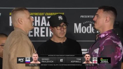 UFC 295 - Le premier face-à-face entre les poids lourds Pavlovich et Aspinall