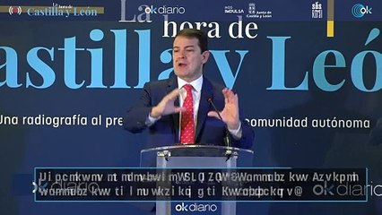 Mañueco en el evento de OKDIARIO: «O se está con Sánchez o se está con la democracia y la Constitución»