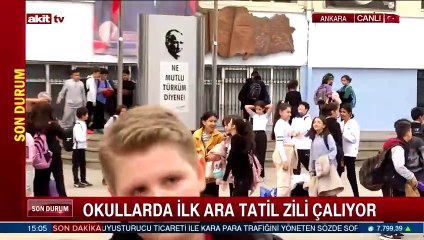 Okullarda ilk ara tatil zili çalıyor