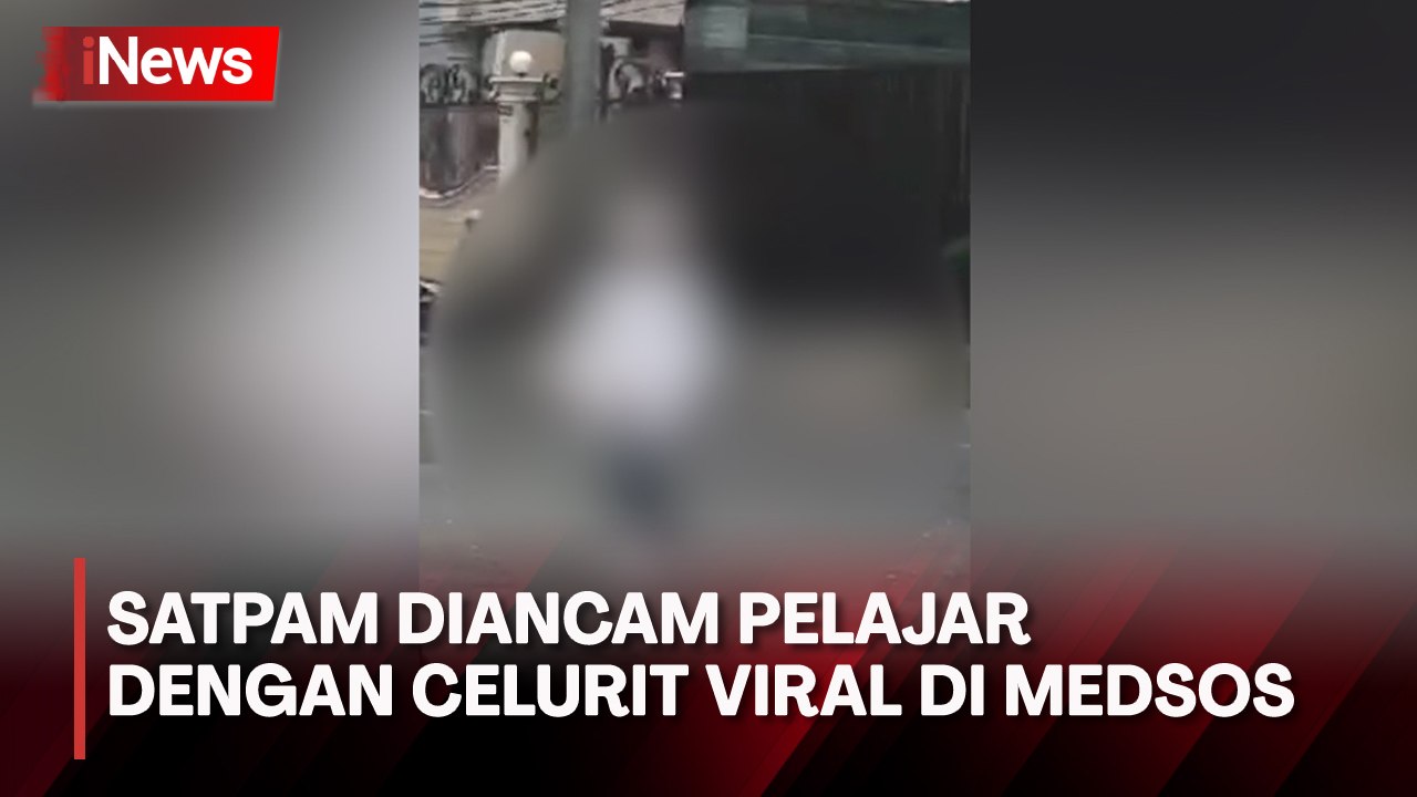 Viral Satpam Diancam Celurit oleh Pelajar saat Bubarkan Tawuran di Kalideres