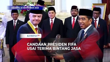 Kelakar Presiden FIFA Gianni usai Terima Bintang Jasa dari Jokowi: Saya Orang Indonesia Juga