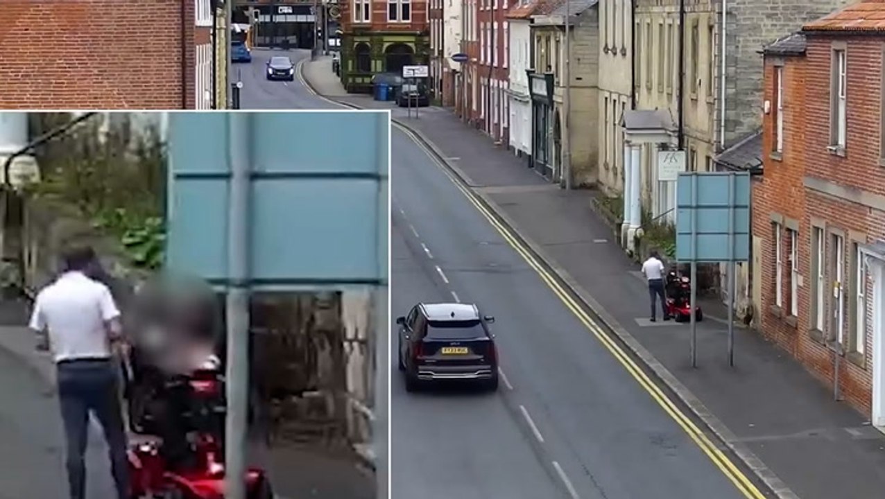 Elderly man on mobility scooter pleads with thief as £1100 stolen in broad daylight