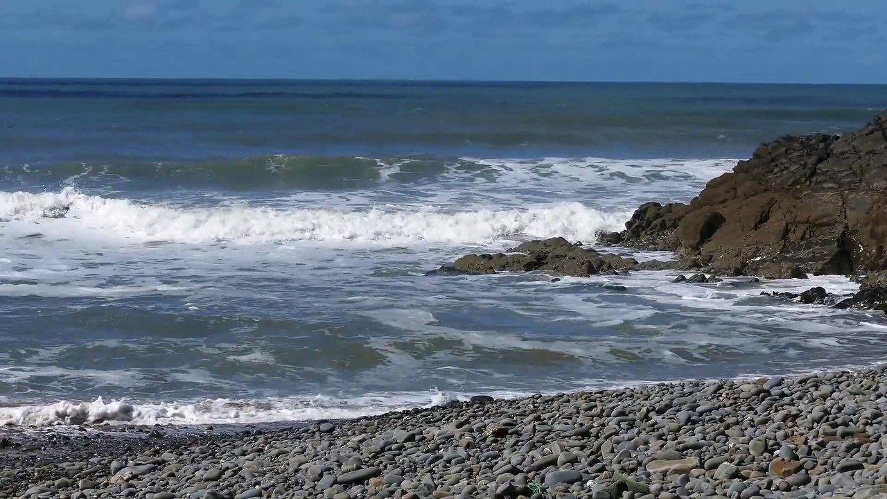 Beach wave natural view