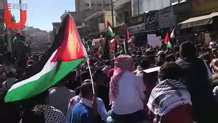 تظاهرات حاشدة في عمان ومدن أخرى دعمًا لغزة وتنديدًا بالعدوان الإسرائيلي ومجازره في القطاع