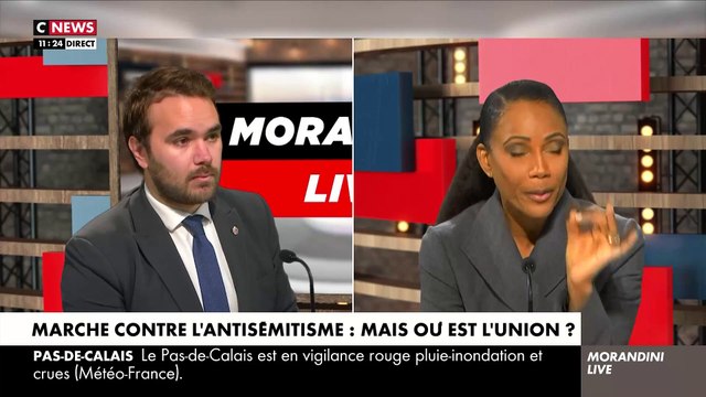 Marche contre l'antisémitisme - Le gros coup de gueule de Christine Kelly dans Morandini Live : Arrêtez avec vos bisbilles politiques ! Rassemblez-vous, mettez de l'ordre dans le pays, protégez les juifs - Regardez