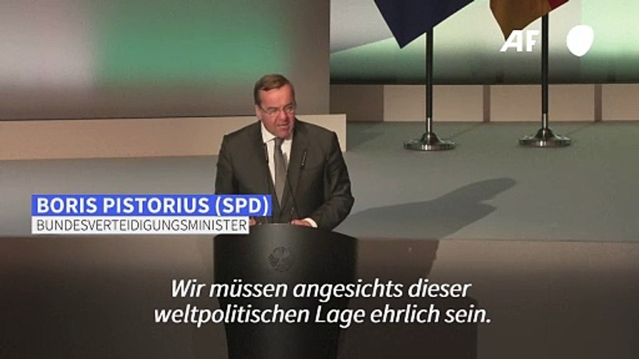 Pistorius: 'Wir müssen kriegstüchtig werden'