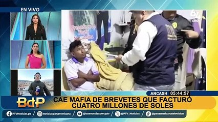 Áncash: capturan a mafia que se dedicaba a la entrega de brevetes falsos