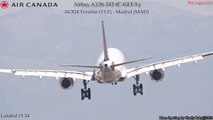 ❤ Madrid-Barajas Spotting ❤ Heavy Landings on RWY 32L - Summer 2023 (18th August)