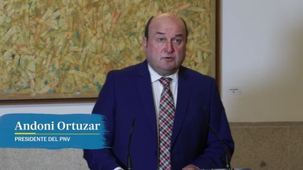 Andoni Ortuzar (PNV): "Con este acuerdo se sientan las bases para negociar el autogobierno futuro"