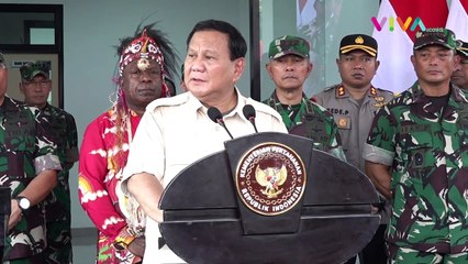 Resmikan Rumah Sakit di Papua, Prabowo Panjatkan Harapan Bes