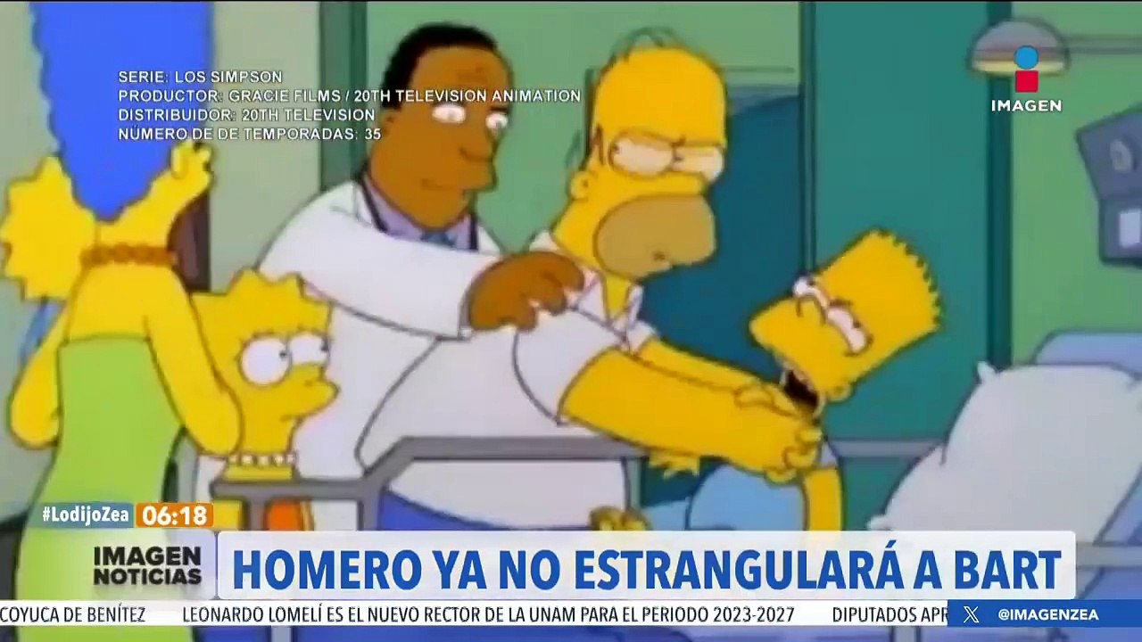 Homero Simpson ya no estrangulará a Bart