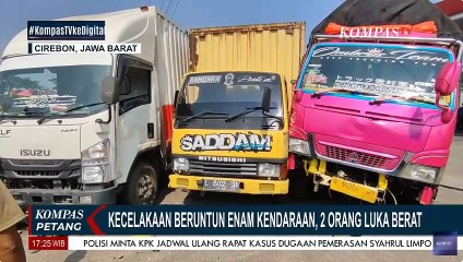 Kecelakaan Beruntun 6 Kendaraan di Cirebon, 2 Orang Luka Berat