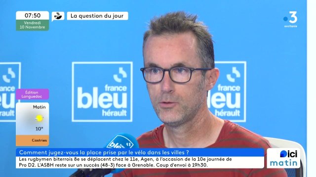 Comment jugez-vous la place prise par les vélos dans les villes ? Avec Nicolas Le Moigne, président de Vélocité Montpellier.