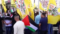 Ramallah'ta İsrail protestosu