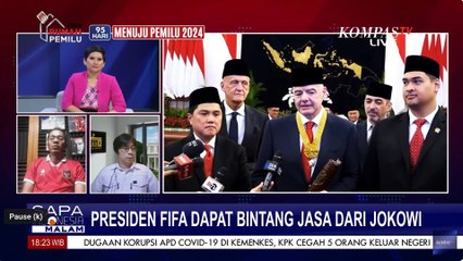 Скачать видео: Begini Kata Pengamat soal Presiden Jokowi Beri Penghargaan Bintang Jasa Pratama ke Presiden FIFA