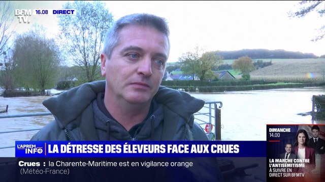 Toutes mes bergeries sont pleines d'eau : Maxime Delianne, éleveur et maire de Maresville (Pas-de-Calais) témoigne de la situation dans sa commune face aux crues de la Canche