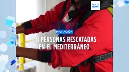 Dos embarcaciones con 118 personas son rescatadas en el Mediterráneo