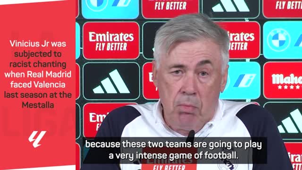 Ancelotti confident that Valencia fans will be respectful of Vinicius Jr