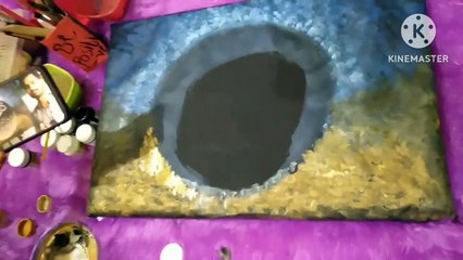 How to make canvas galaxypainting calligraphy frame in arabic _will be ready in just an hour