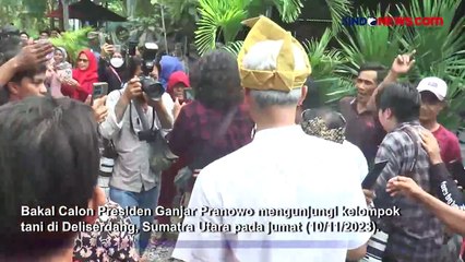 Ganjar Datangi Kelompok Tani di Sumatera Utara, Bicara soal Kebutuhan Pokok dan Pupuk
