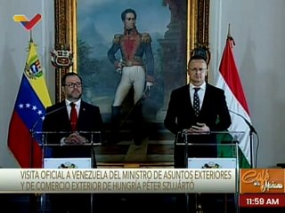 Min. Hungría Péter Szijjártó : Queremos que vuelvan el respeto mutuo en política internacional