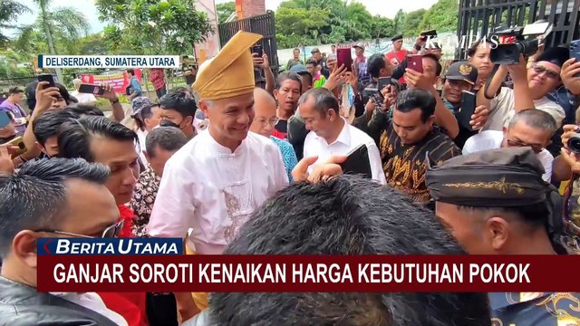 Bertemu Relawan di Deli Serdang, Ganjar Soroti Kenaikan Harga Kebutuhan Pokok