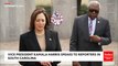 VP Kamala Harris Asked Point Blank For Reaction To Protesters Against Israel-Hamas War