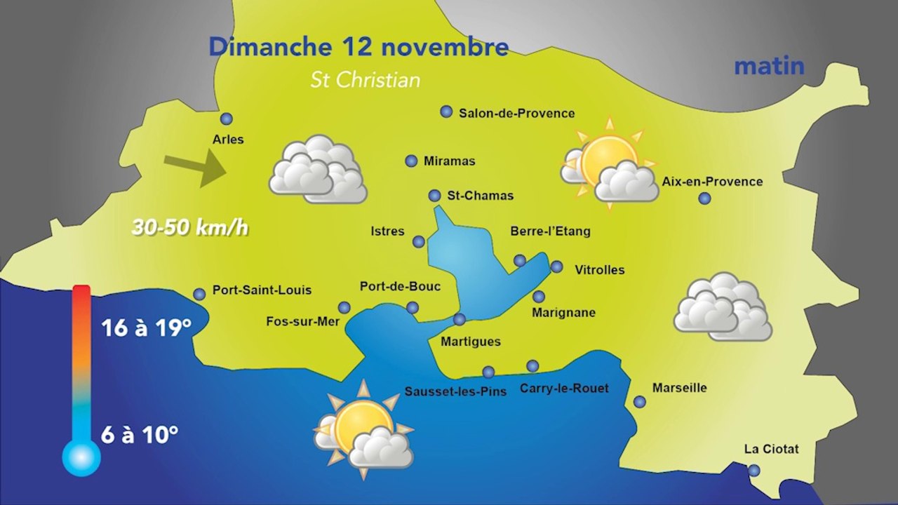 La météo du week-end : alternance de nuages et d'éclaircies...