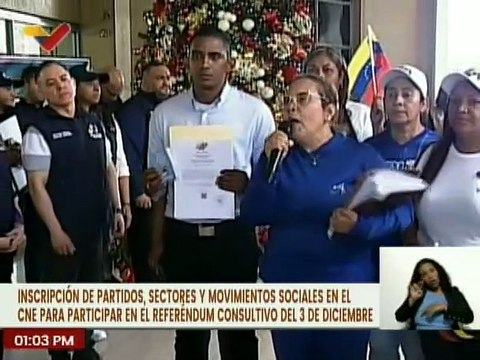 Rep. de Consejos Comunales y Comunas se hacen partícipe en la adhesión al CNE para el referéndum