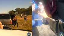 Policía de Texas grabó el momento en el que varios migrantes escapan y dejan a dos niños en una camioneta