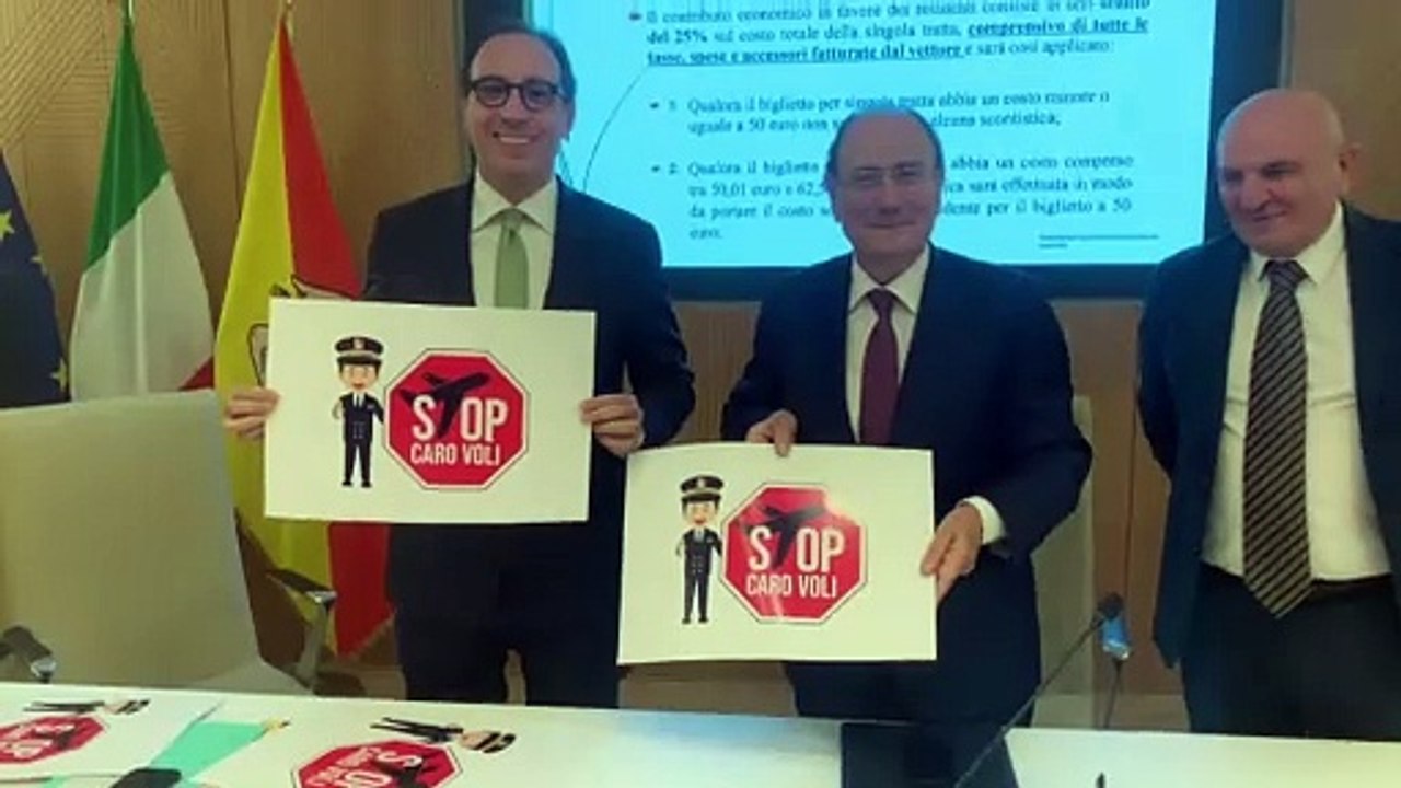 La Regione Siciliana finanzia l'abbattimento fino al 50% delle tariffe aeree