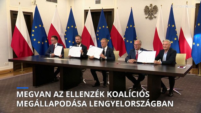 Koalíciós szerződést írtak alá a Donald Tusk vezette lengyel ellenzék pártjai