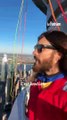 Jared Leto escalade l'Empire State Building à New York