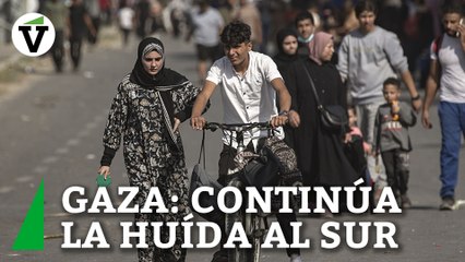 Download Video: Los palestinos continúan desplazándose hacia el sur ante los incesantes ataques del Ejército israelí