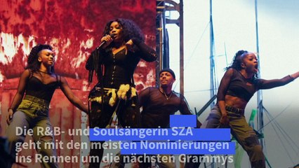 SZA führt Grammy-Rennen an - neun Nominierungen