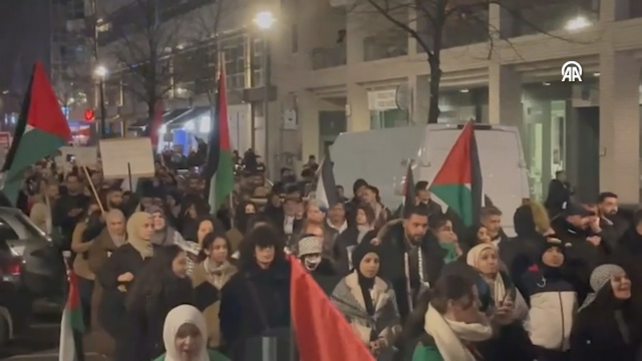 Almanya'da binlerce kişi İsrail’in Gazze'ye yönelik saldırılarını protesto etti