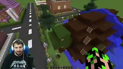 Minecraft Modern Evler Kapışması [ Okul Ve Hastahane Yapıyoruz ]