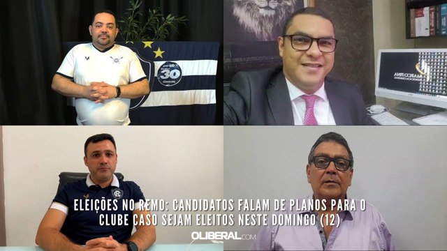 Eleições no Remo: candidatos falam de planos para o clube caso sejam eleitos neste domingo (12)