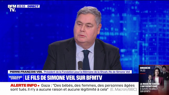 Marche contre l'antisémitisme: La manifestation qui va avoir lieu dimanche montre que les Français se réveillent , pour Pierre-François Veil (président de la fondation pour la mémoire de la Shoah)