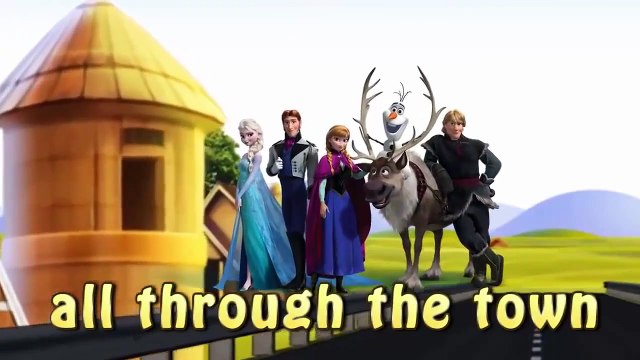 Wheels on the Bus Disney Frozen, Peppa Pig, Dora The Explorer Cartoon Animation Song with